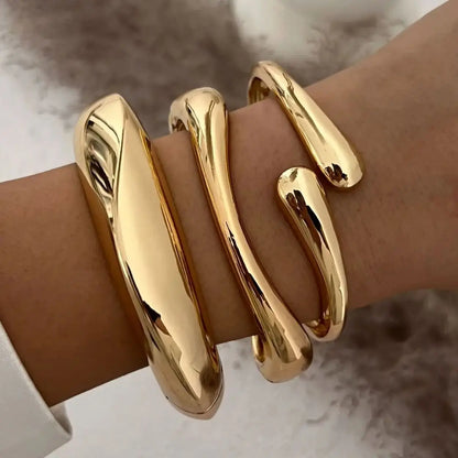 Vintage Hip Hop Metal Cuff Bangles