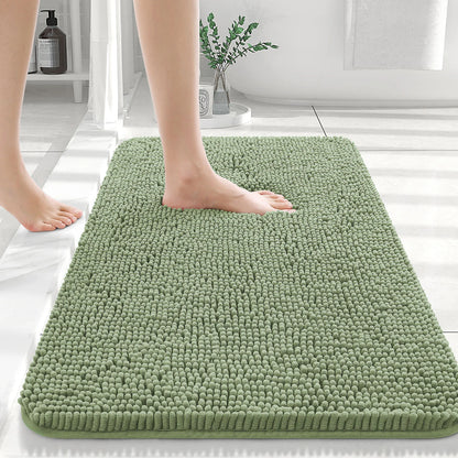 Extra Soft Thick Absorbent Shaggy Bath Mats