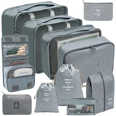 Packing Cubes for Clothes, Shoes and Accessories, 8-11 Pieces
