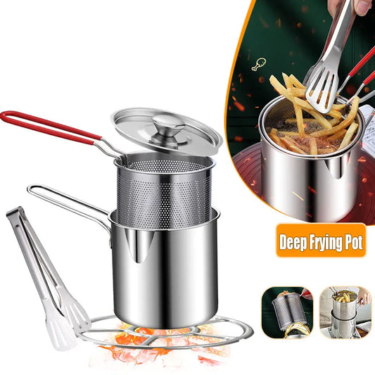 Stainless Steel Deep Fryer Pot