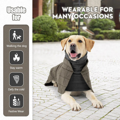 Waterproof Windproof Plaid Dog Jacket