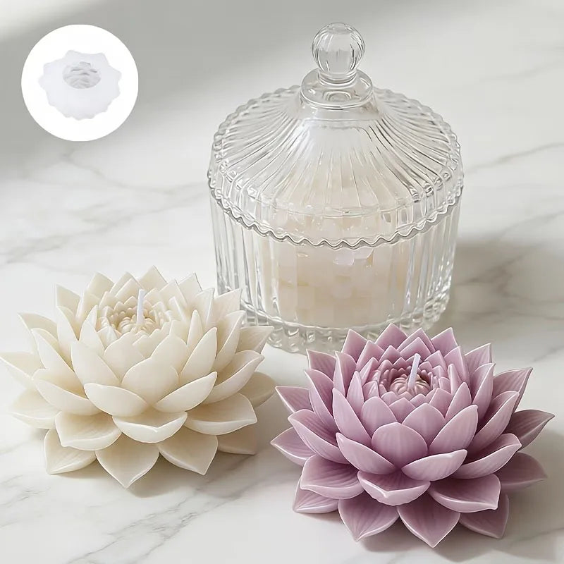 Lotus candle mold, view 5
