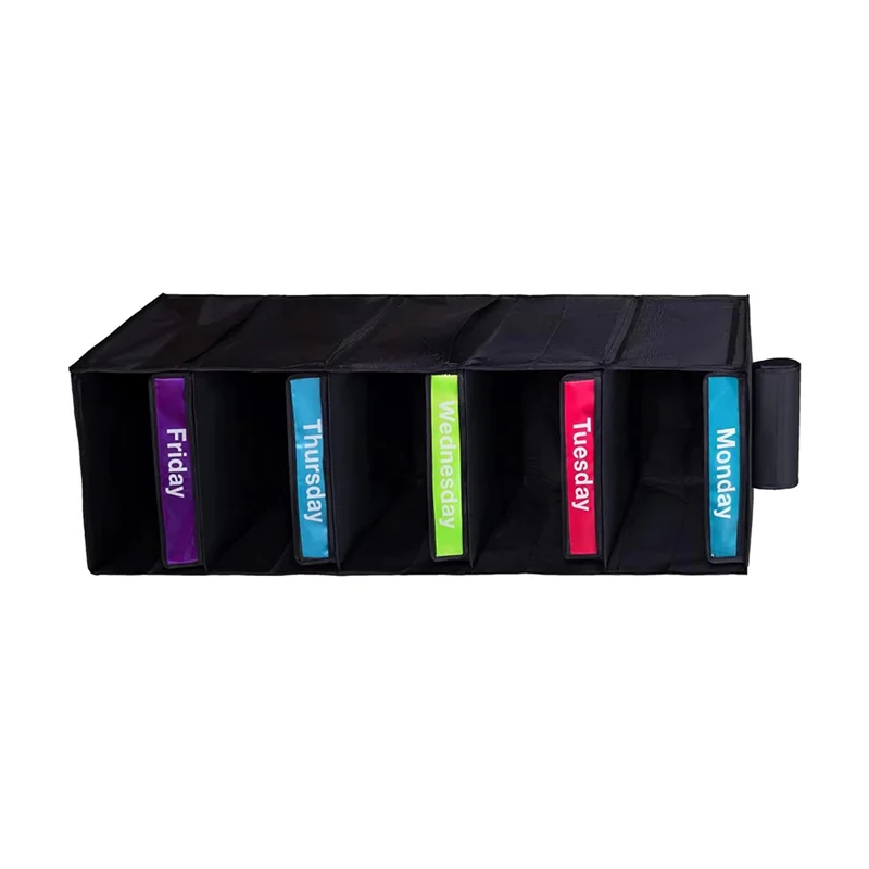 5 Side Pockets-Weekly Clothes Organizer