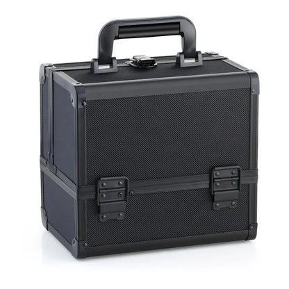 Black makeup train case, view 2