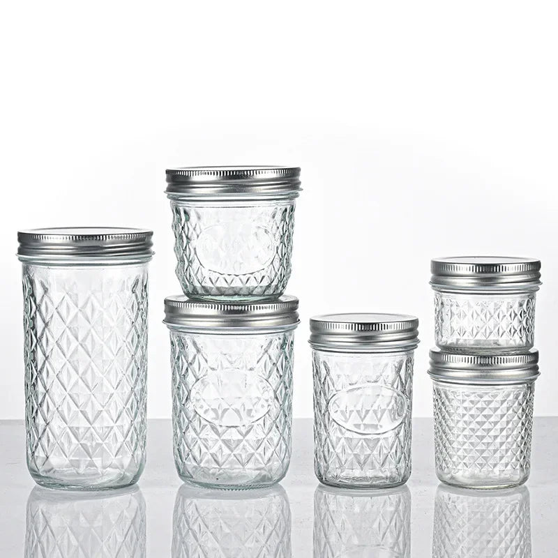 Canning Jars With Food grade safe metal Lids