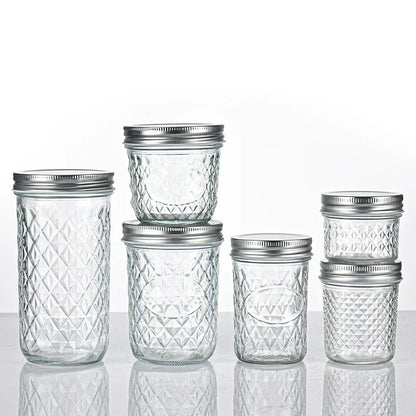 Canning Jars With Food grade safe metal Lids