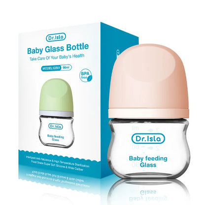 Wide-caliber Nursing Glass Bottles for new borns