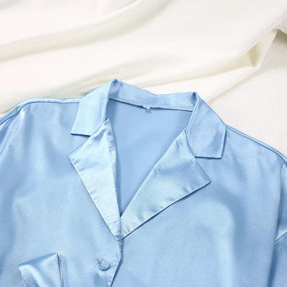 Silk-like Sleepwear Set