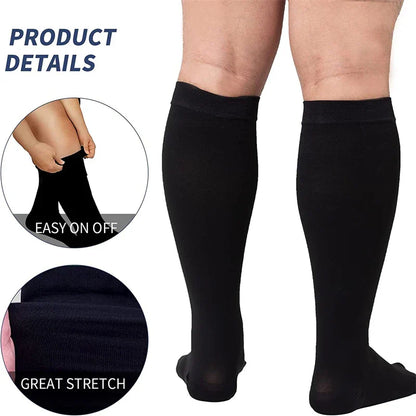 Unisex Plus Size Compression Socks