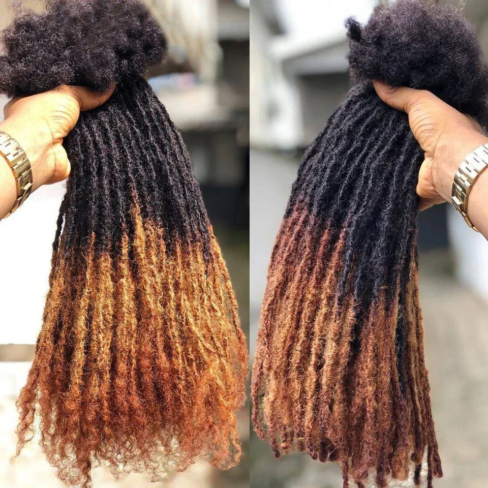 Human Hair Kinky Straight Crochet locs 14/16inch