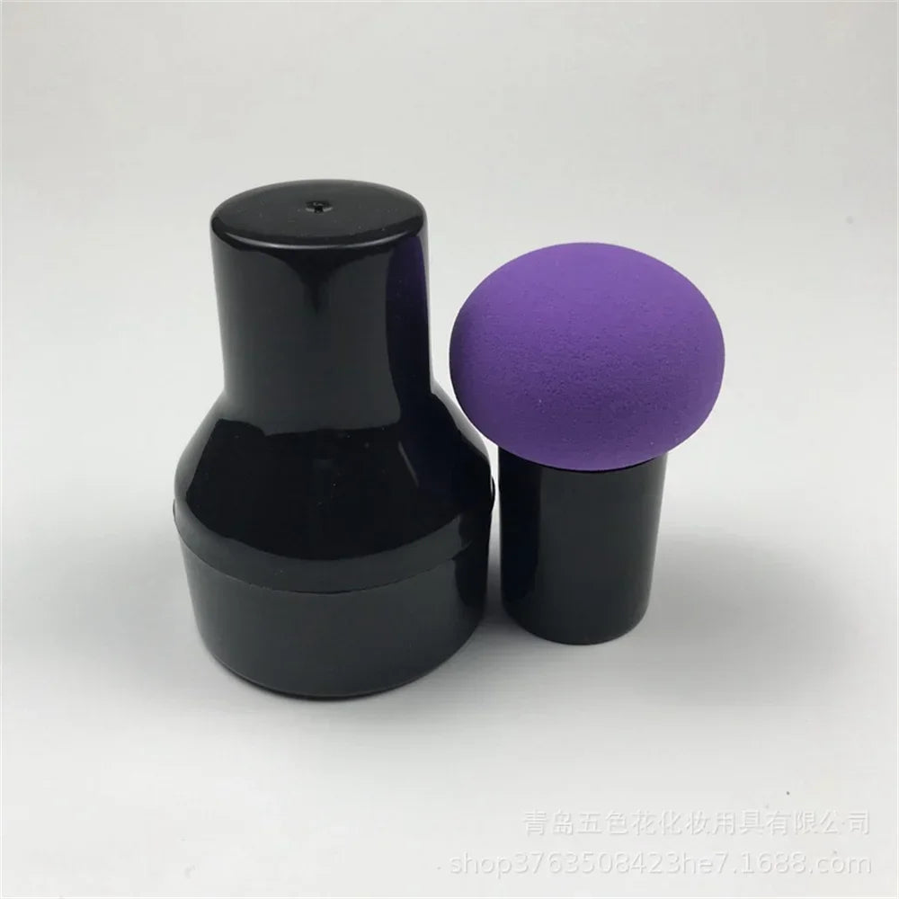 Mushroom head makeup sponge in handle color 6