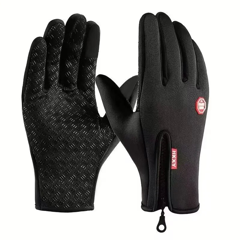 Anti-slip men's cycling gloves for cool-weather rides