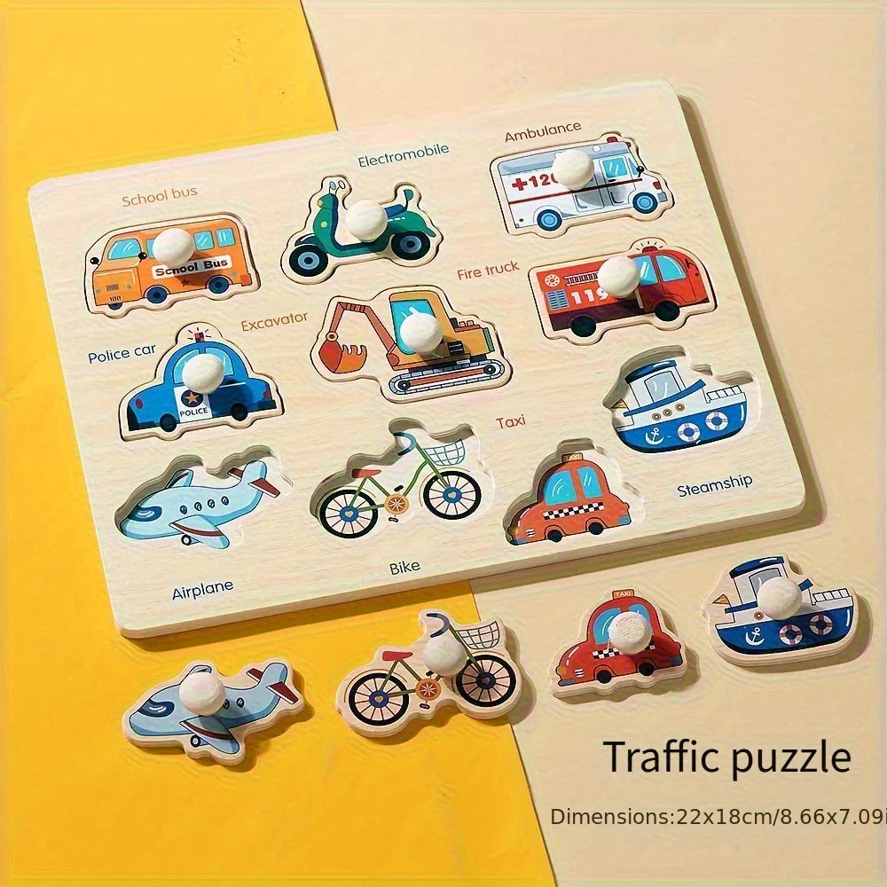 Montessori geometry puzzle board