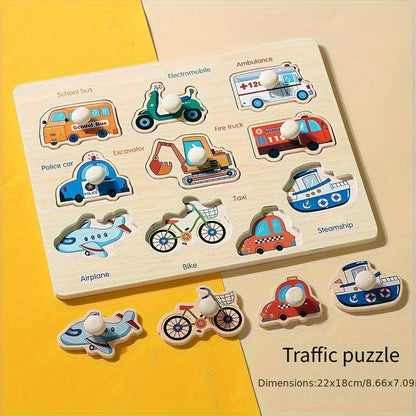 Montessori geometry puzzle board