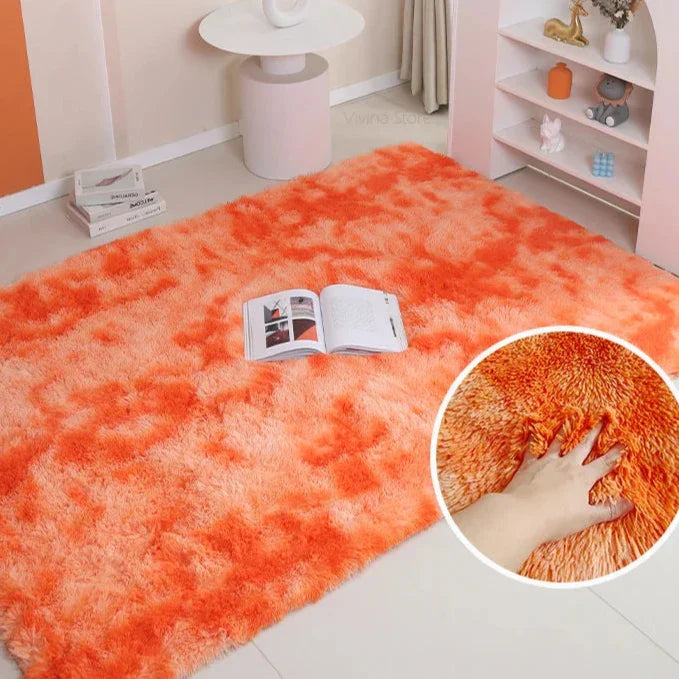 Rainbow Fluffy Carpet