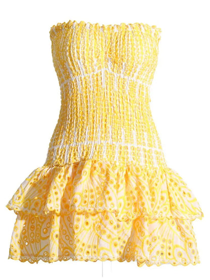 Strapless High Waist Slimming Dress