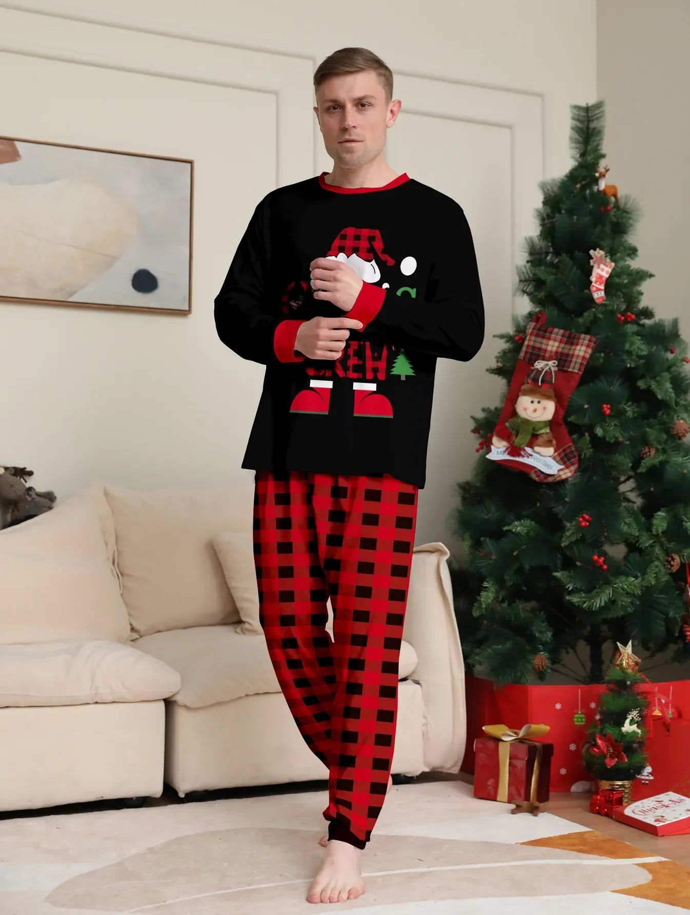 Merry Christmas Family Pajamas Set