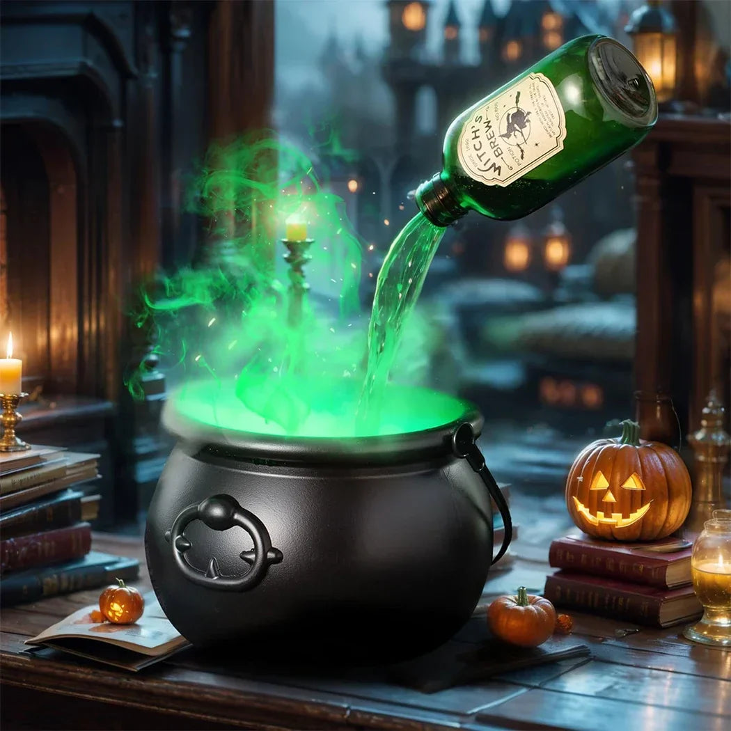 Halloween Witch Cauldron with LED Light