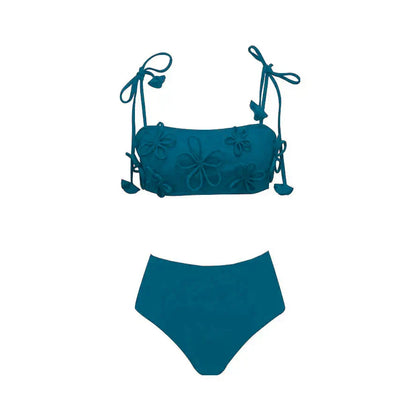 Ruched Triangle Brazilian Bikini in 13 Colors