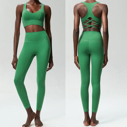 Two Pieces Buttery Soft Gym Suit
