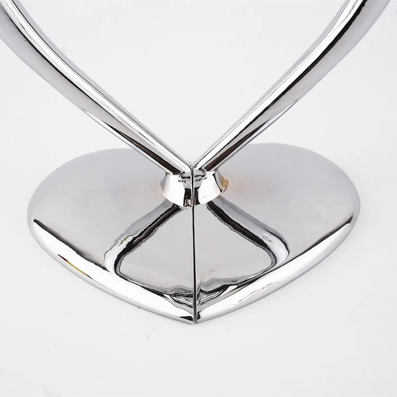 2pcs Heart-shaped Crystal Champagne Glasses Set