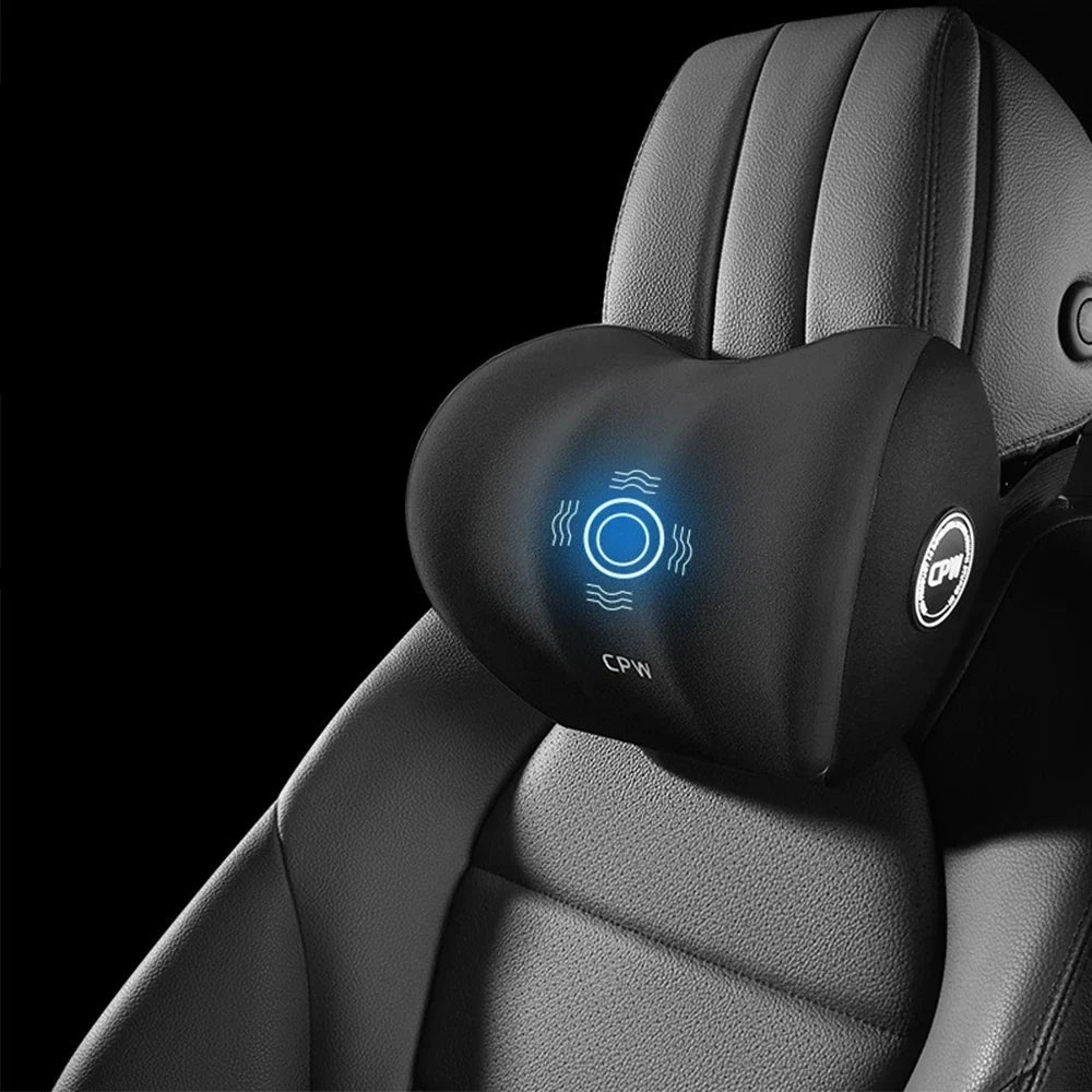 Relax on the go with our Car Massage Neck Pillow & Lumbar Support—vibrating comfort for your car or office to ease neck, back, and waist tension!