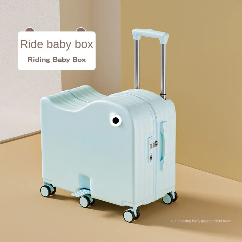 Children's Luggage Set with USB Cup Holder