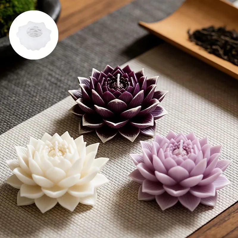 Lotus candle mold, view 4