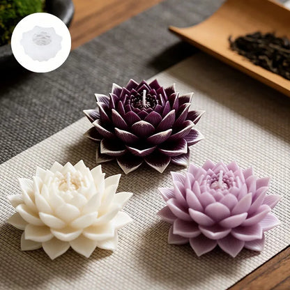 Lotus candle mold, view 4