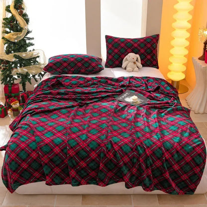 Christmas flannel blanket, view 4