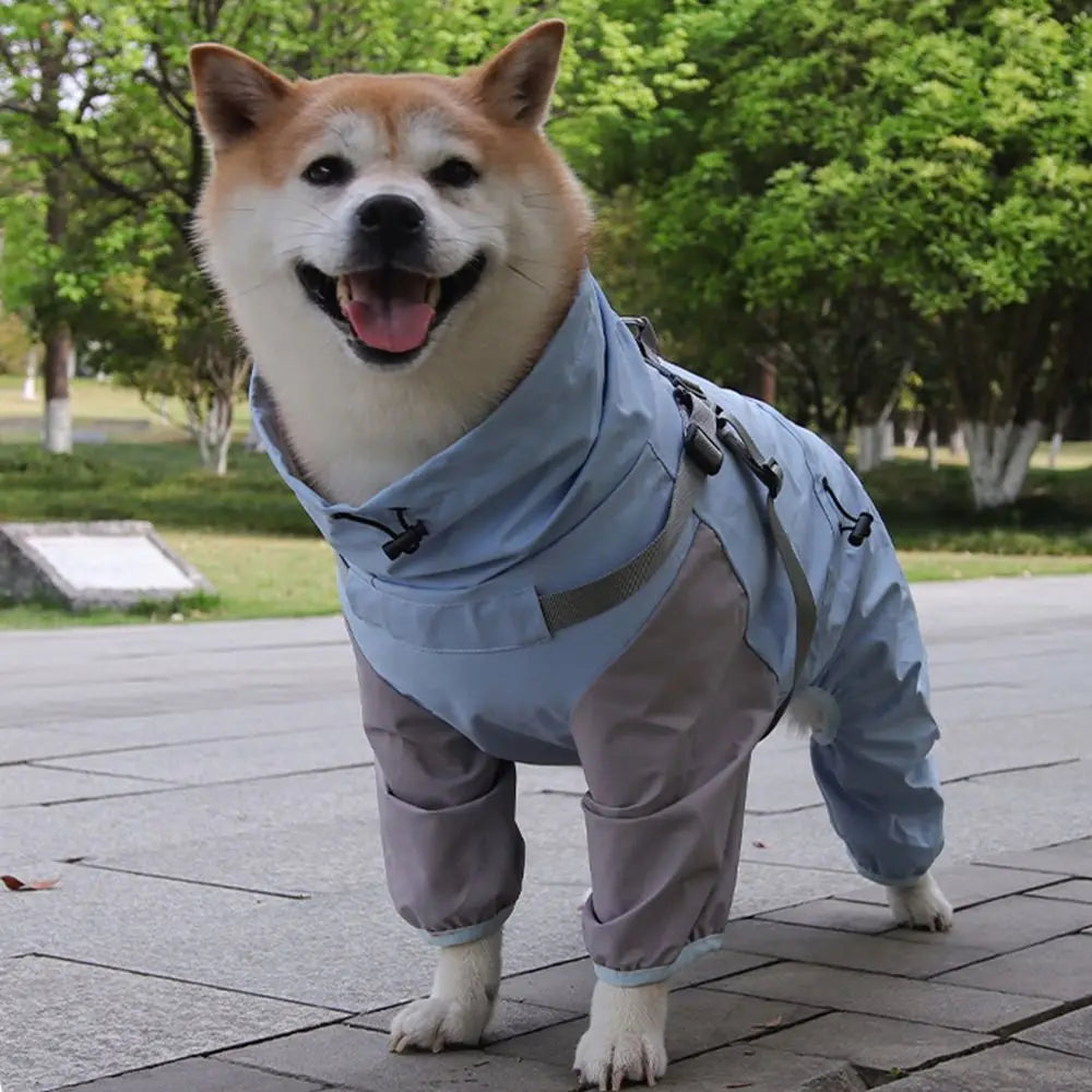 Waterproof Reflective Dog Raincoat