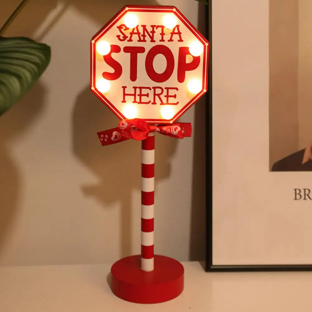 Christmas Street Sign LED Lamp