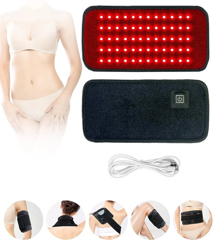 60-LED red & near-infrared light belt for back & knees