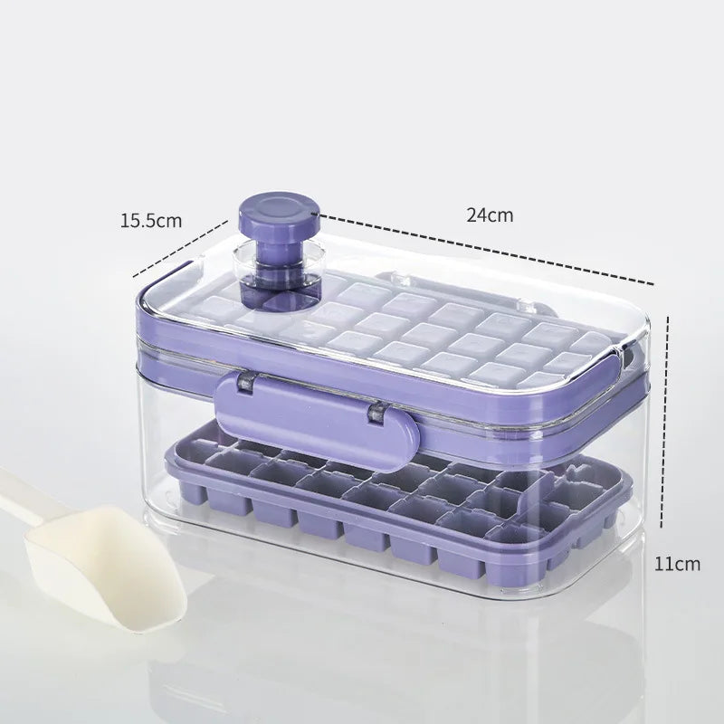 Press Type Ice Cube Tray