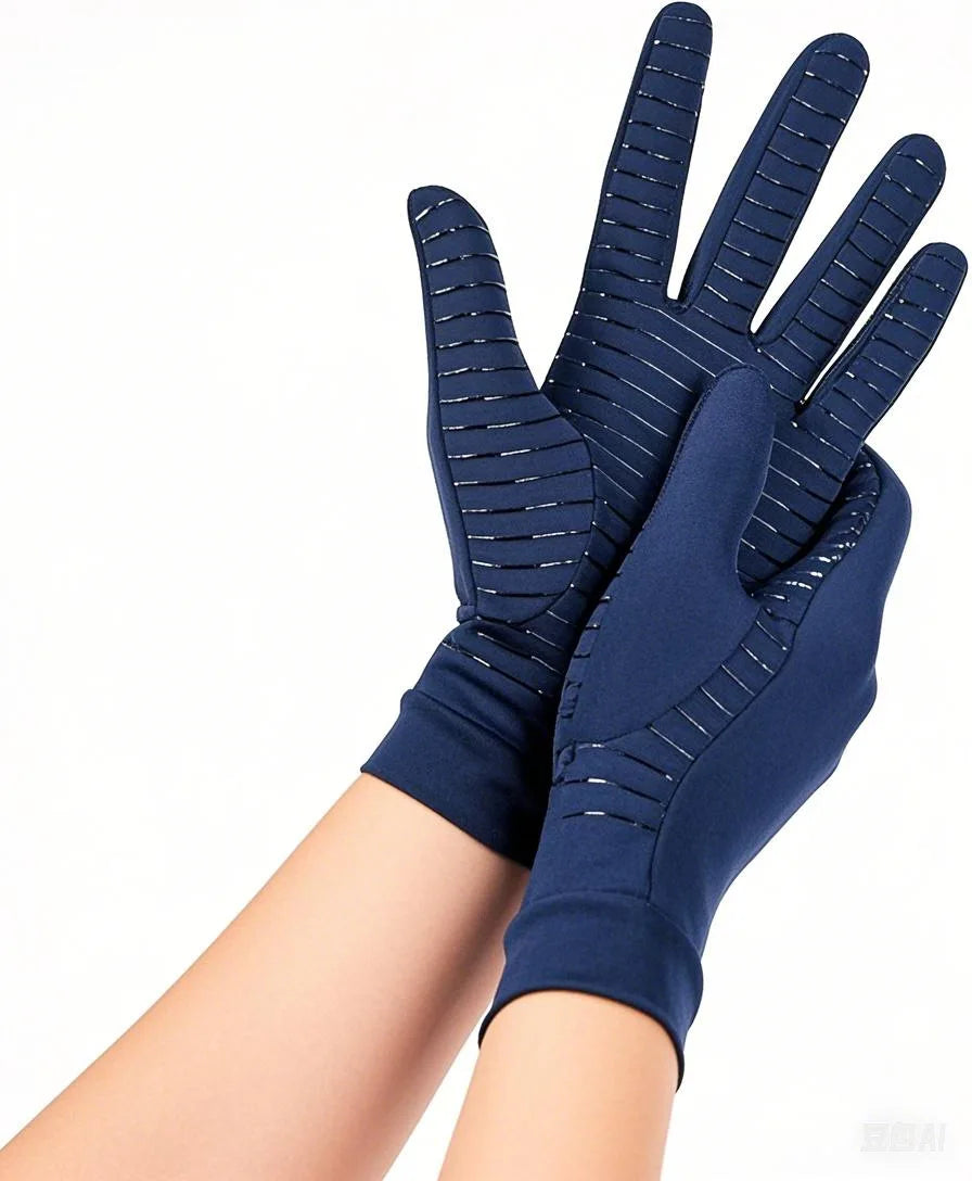 Copper-infused compression gloves, view 11