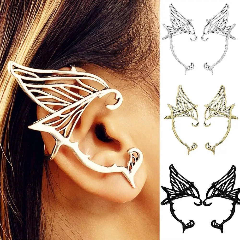 Sweet Antique Gold Color Elf Ear Clip Alloy