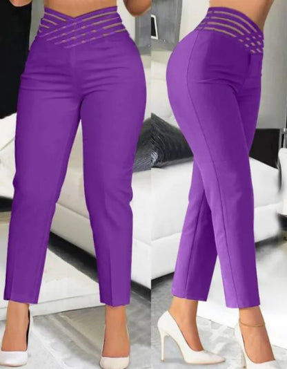 Chic High Waist slim Trousers