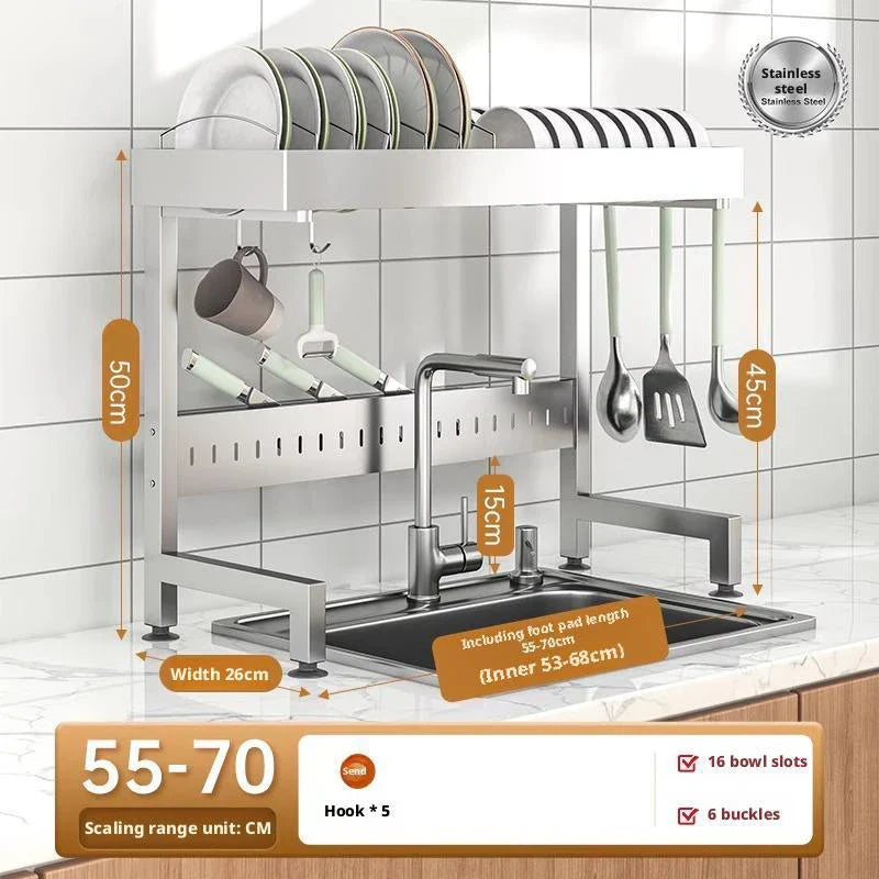 Adjustable Over The Sink Drying Rack