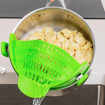 Silicone Kitchen drain rack -Clip On Pots and Pans