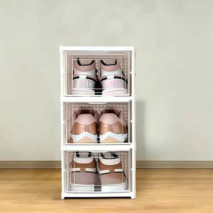 Clear door shoe cabinet, view 7