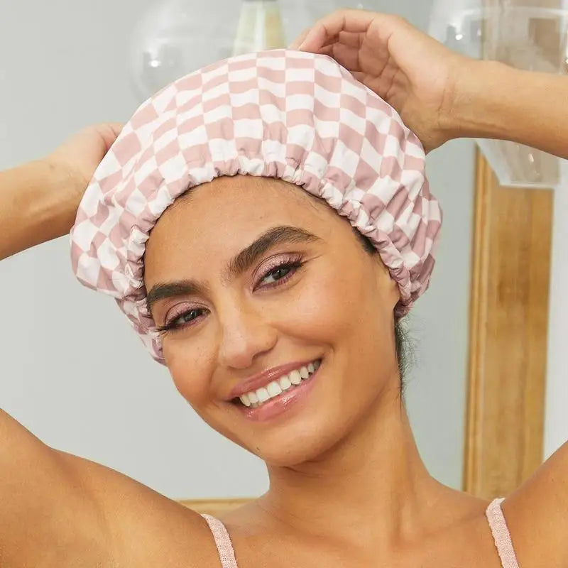 Satin Cline luxury shower cap