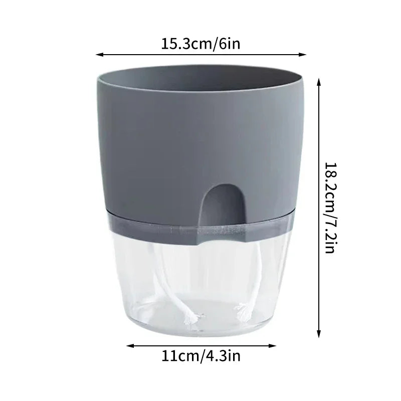 Self Watering Plastic Flower Pot