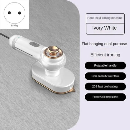 Hanging steamer iron in ivory white