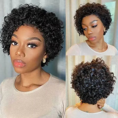 Pixie Cut Wigs Human Hair Short