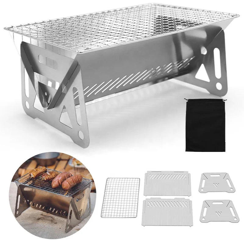 Foldable Portable Mini BBQ Set