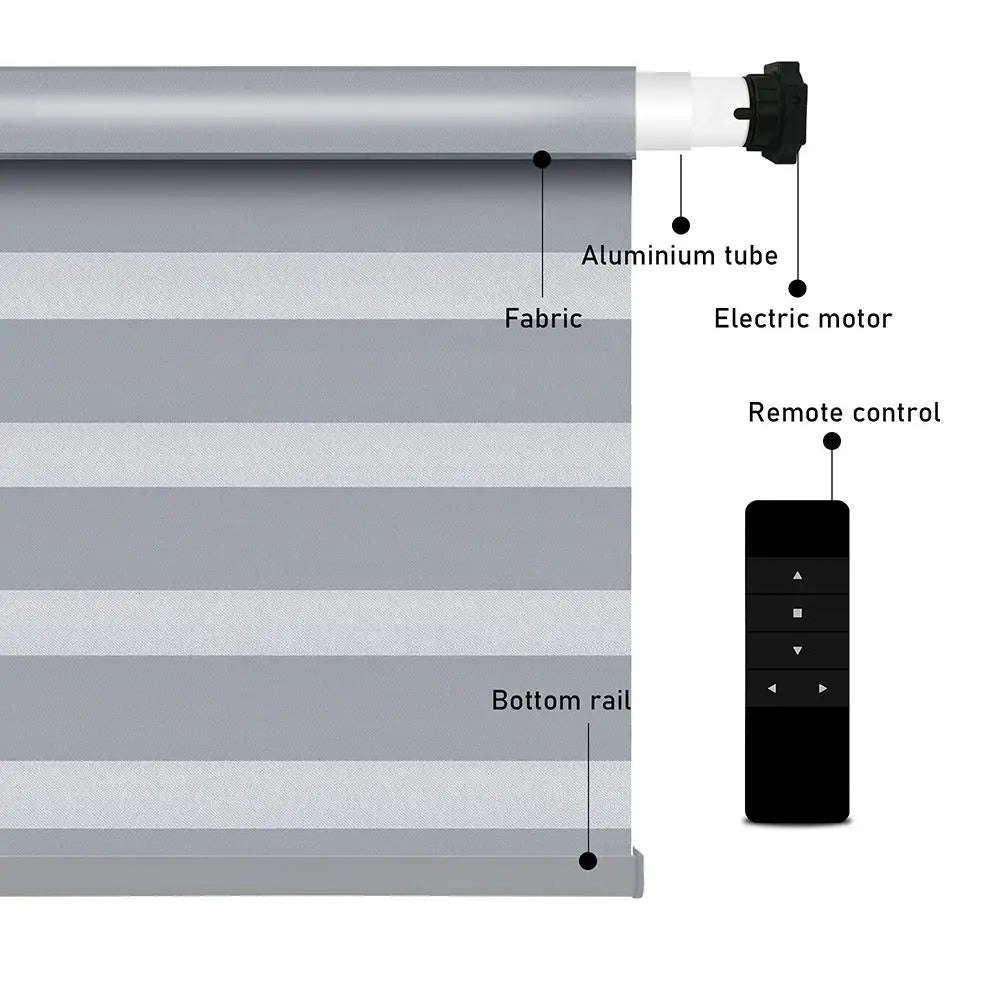 Dual Layer Blackout Smart  Blinds