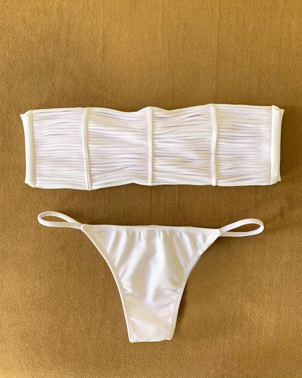 Ruched Triangle Brazilian Bikini in 13 Colors
