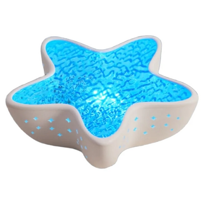 Starfish night light with ocean wave projection