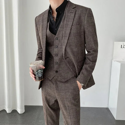 Men Dress Blazers 3 Piece Set