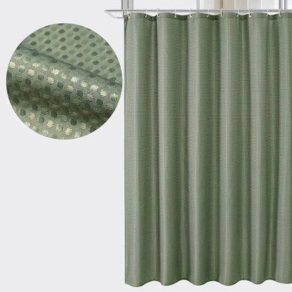Waterproof Plain Waffle Shower Curtain